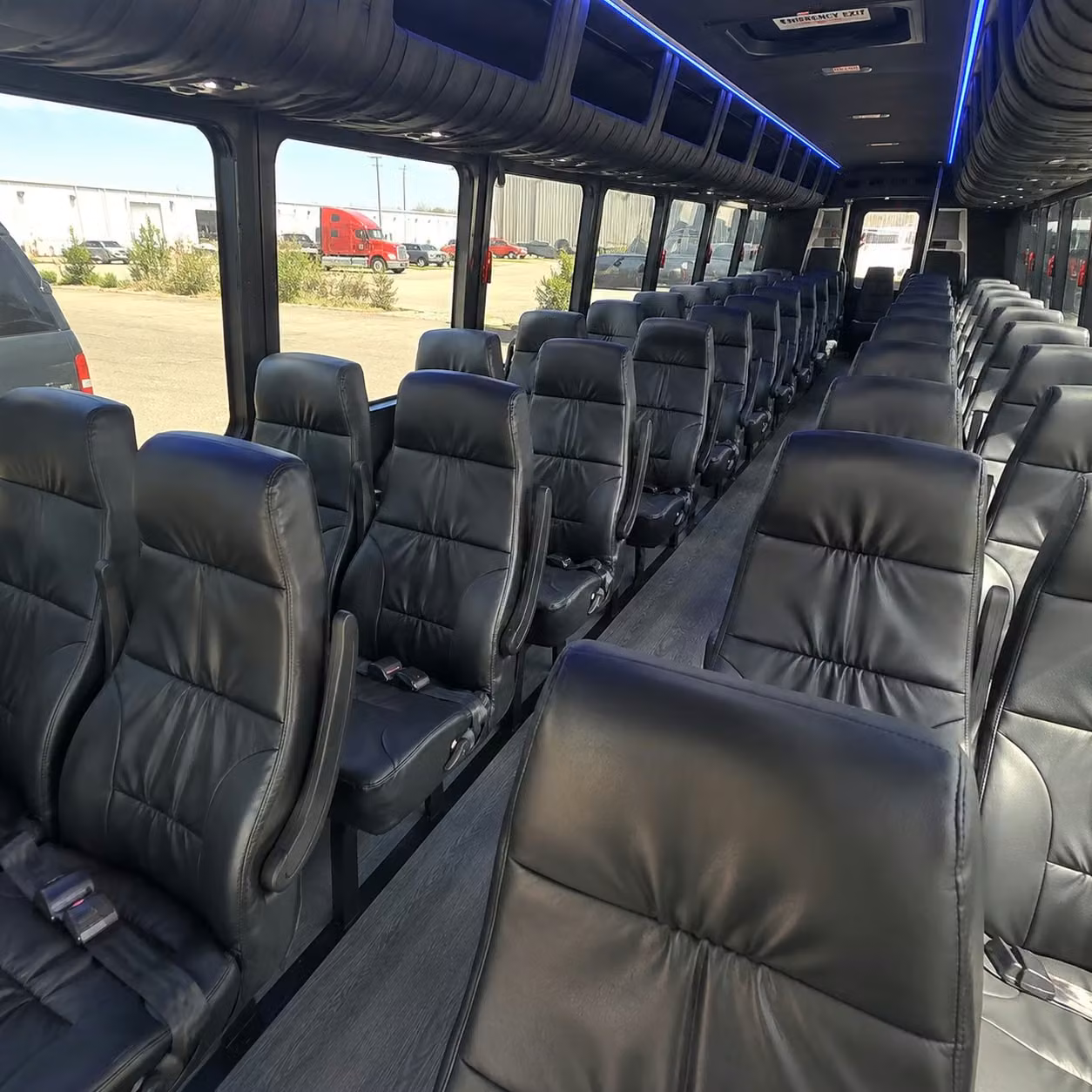 28 passenger minibus inside