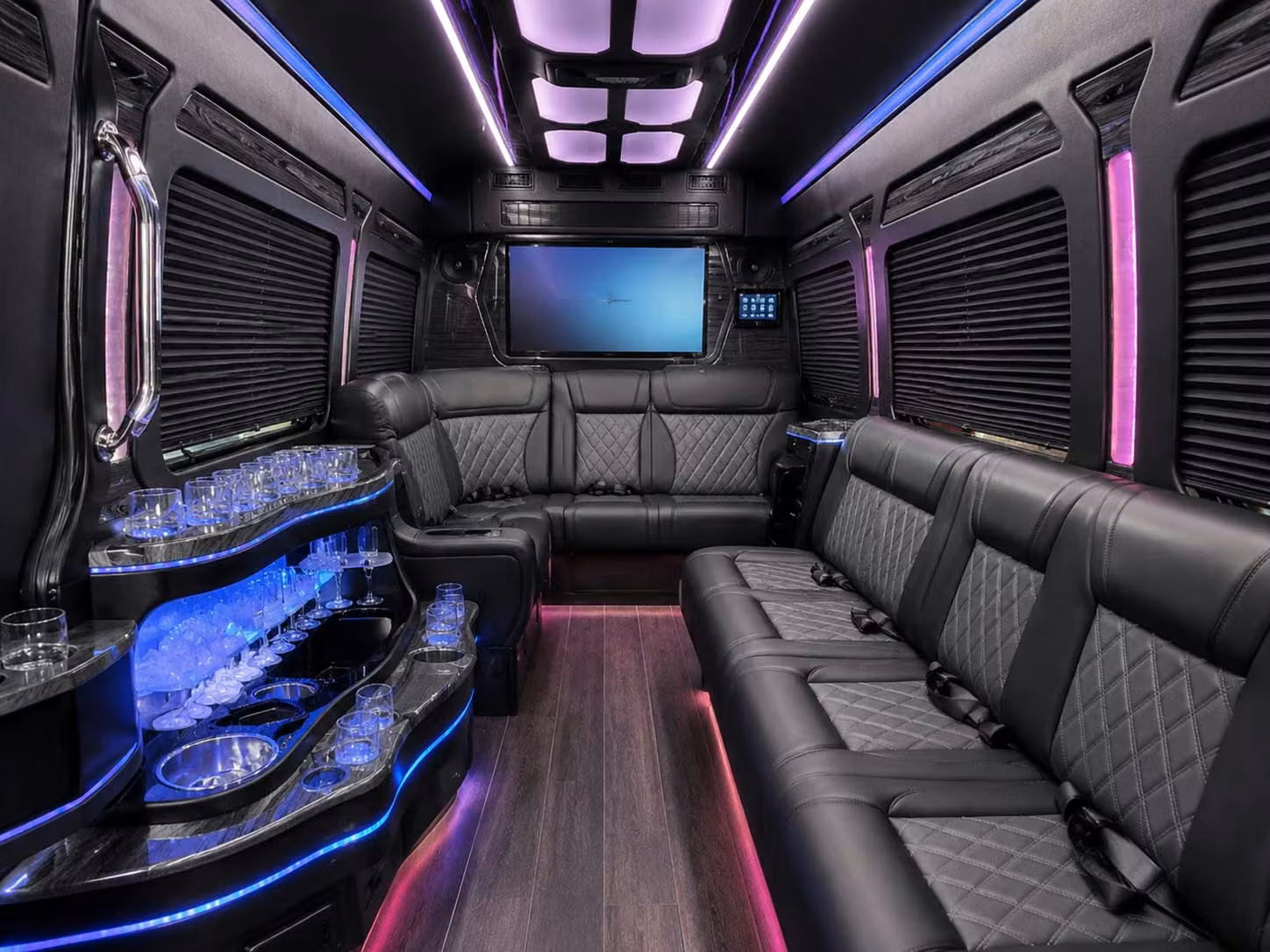 airport shuttle bus rentals for henderson wedding guests flying into las vegas