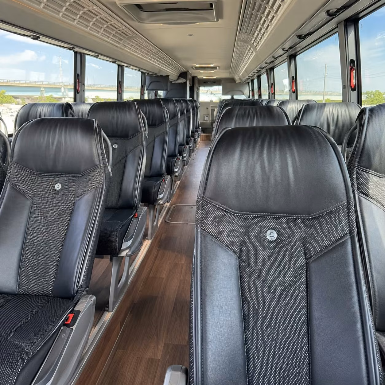 henderson charter bus rental interior