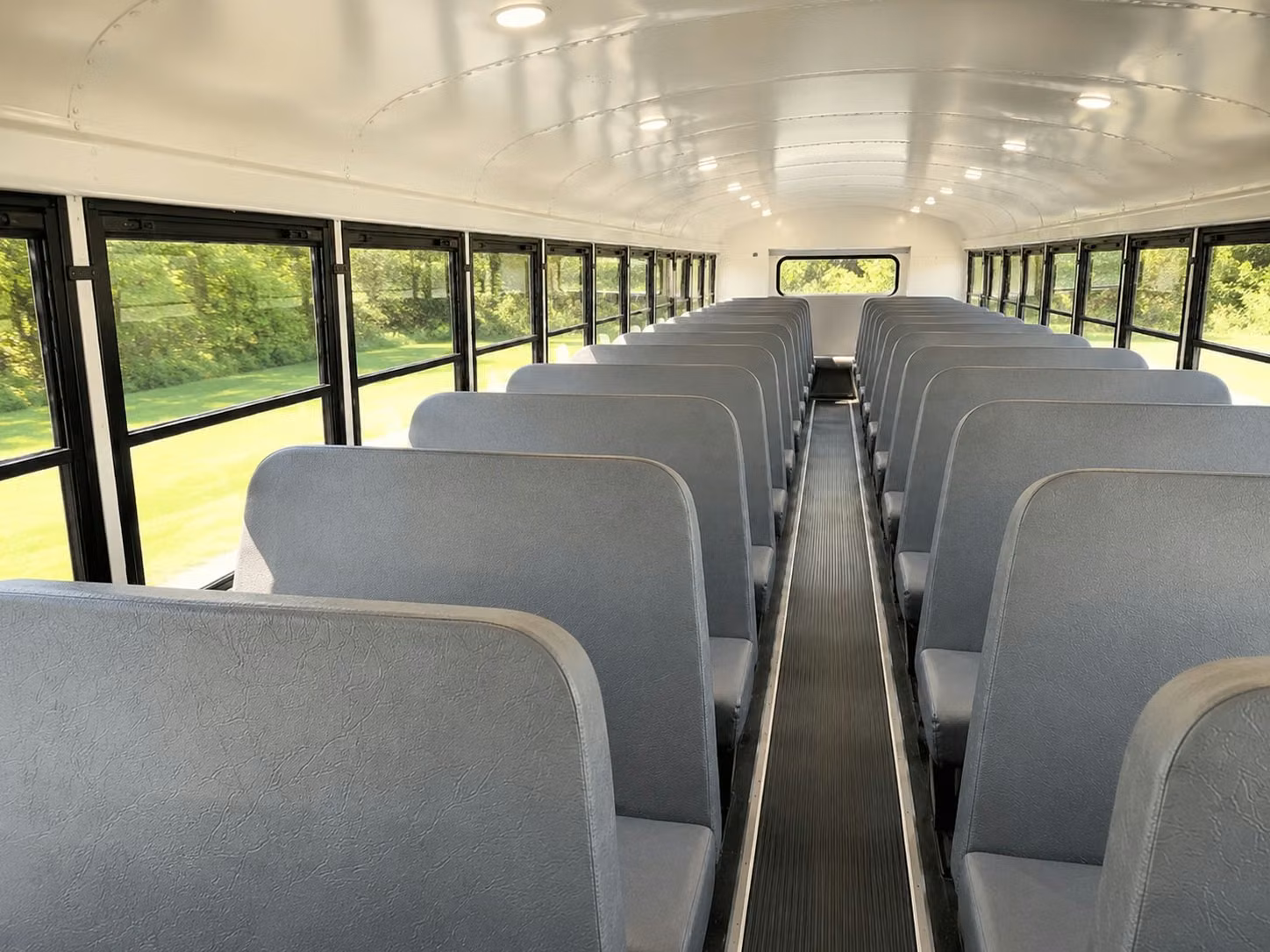 school bus inside