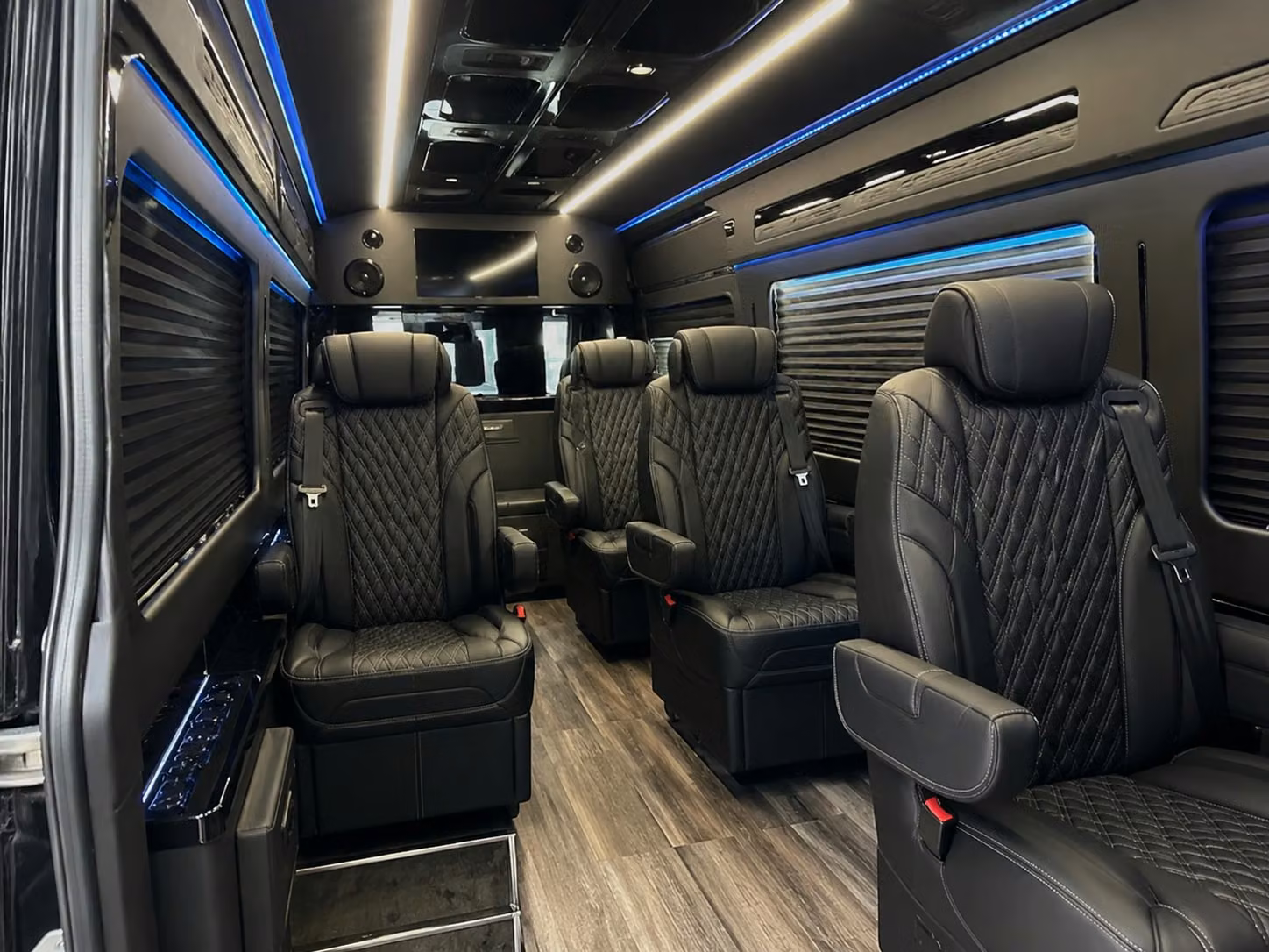 sprinter van with driver inside